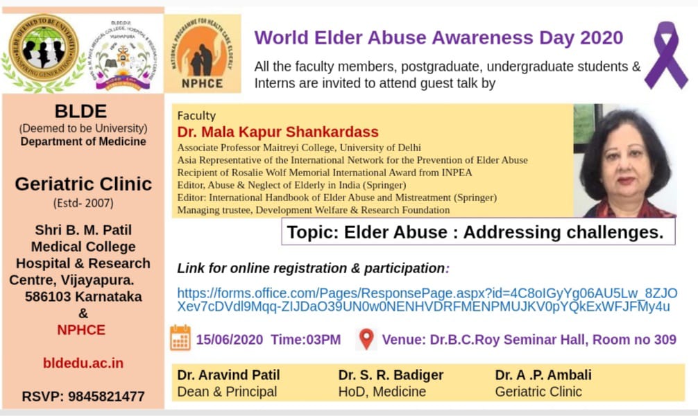 Elder abuse awareness Day