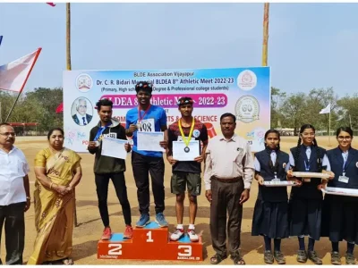 DR.KUSETTY VENKATA SIVA (PG CUM TUTOR) WON GOLD MEDAL IN LONG JUMP