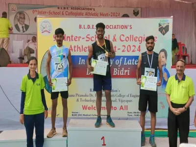 DR.KUSETTY VENKATA SIVA (PG CUM TUTOR) WON GOLD MEDAL IN LONG JUMP