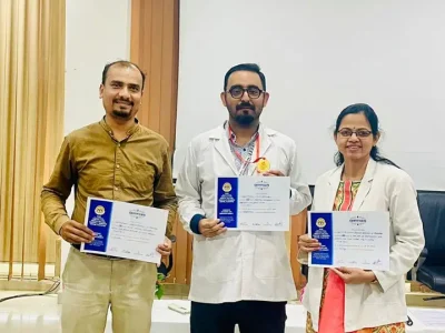 DR NAQSH THAKUR  -POSTGRADUATE STUDENT  WON GOLD MEDAL