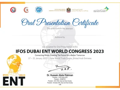 IFOS DUBAI ENT WORLD CONGRESS