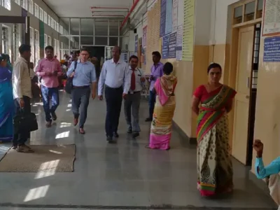 WHO SITE VISIT TO MCH UNIT